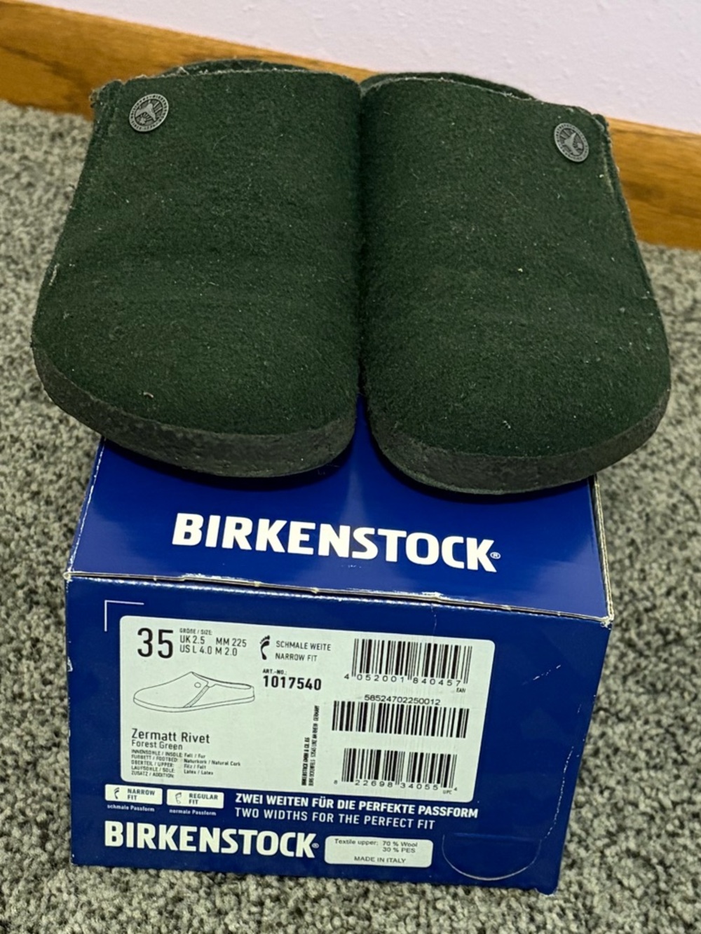 Birkenstock Zermatt Shearling Rivet